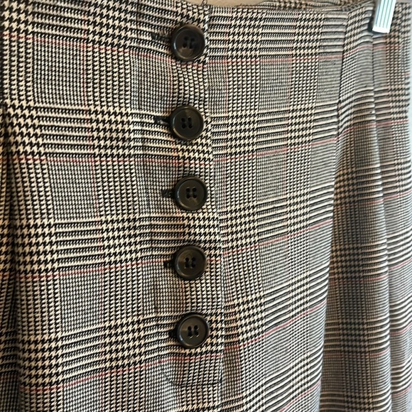 TOP SHOP | Glen Plaid Cuffed Trousers - sz 6 - Picture 4 of 12